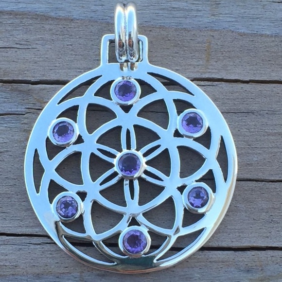 Peter Stone Jewelry - SOLD - FLOWER of LIFE Pendant Sterling Silver